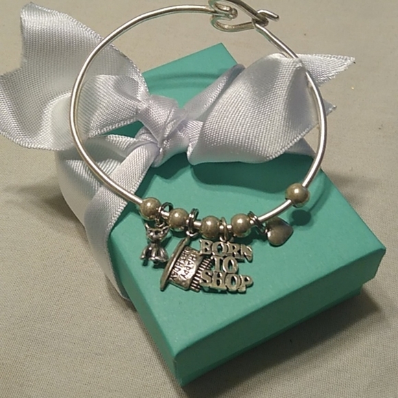 Open Heart Hooked Charm Bangle w/ Birthday Cake, Puppy + More Sterling S… - Picture 4 of 6